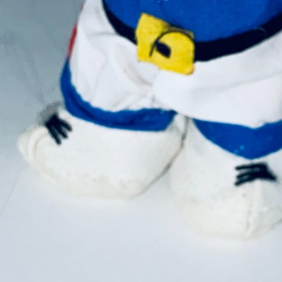 Russ Troll Doll Red Hair #1 Jersey Sports Player Blue White Outfit Toy Figure - Picture 3 of 4